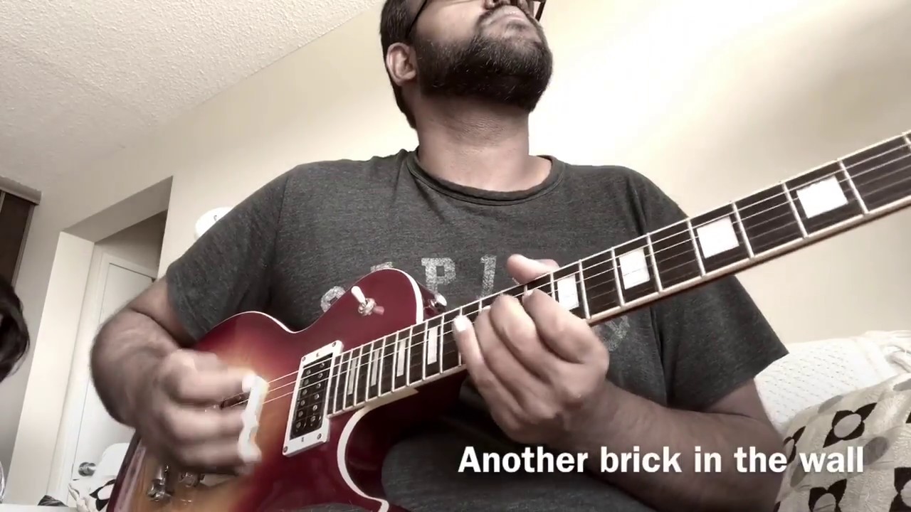 Pink Floyd Another brick in the wall guitar solo jam YouTube