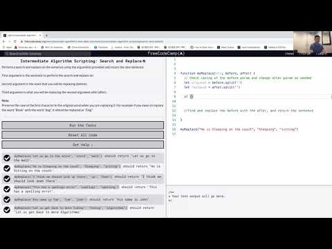 How to Solve Coding Challenges:  Search and Replace Algorithm
