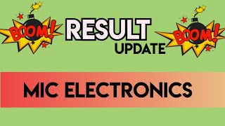 MIC Electronics latest news ⚫MIC Electronics letest update ⚫MIC Electronics
