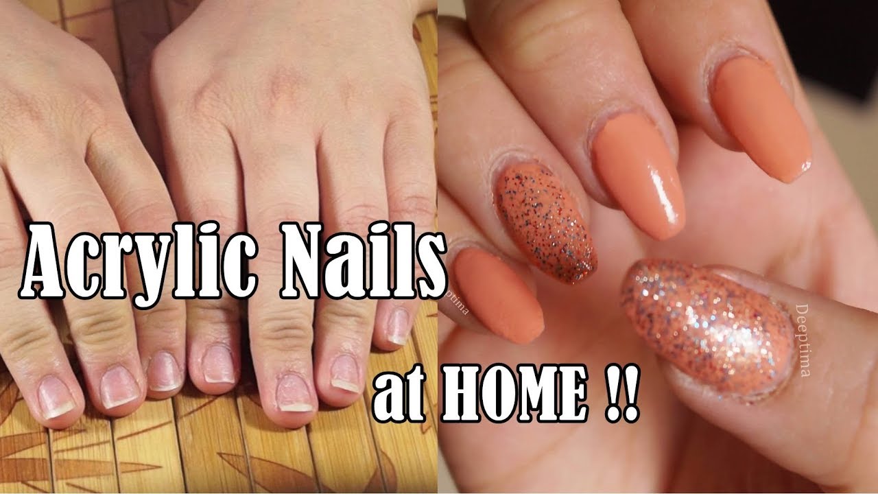 How to Apply Acrylic Nails at HOME YouTube