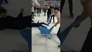 Helpful tips for your first time ice skating. #fyp #iceskating #freestyleiceskating #viral  #tips