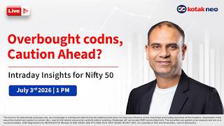 🔴 [Live] Intraday Insights for Nifty | Overbought codns, Caution Ahead?   l  3rd July
