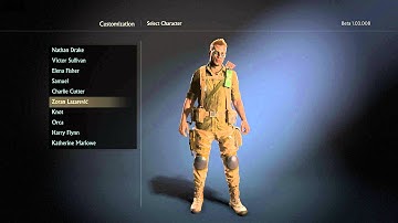 Uncharted 4 Beta - Customization Options: All Skins, Taunts & Hats (Mostly Locked) Gameplay PS4