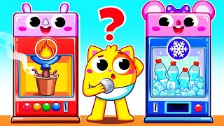 Hot and Cold Song | Opposites Song | Vending Machine for Kids | Learn Colors | by Toddler Zoo