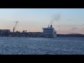 Silja Serenade, Romantika And Baltic Queen Departing Stockholm