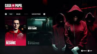 Main Menu - Casa De Papel Game UI Concept