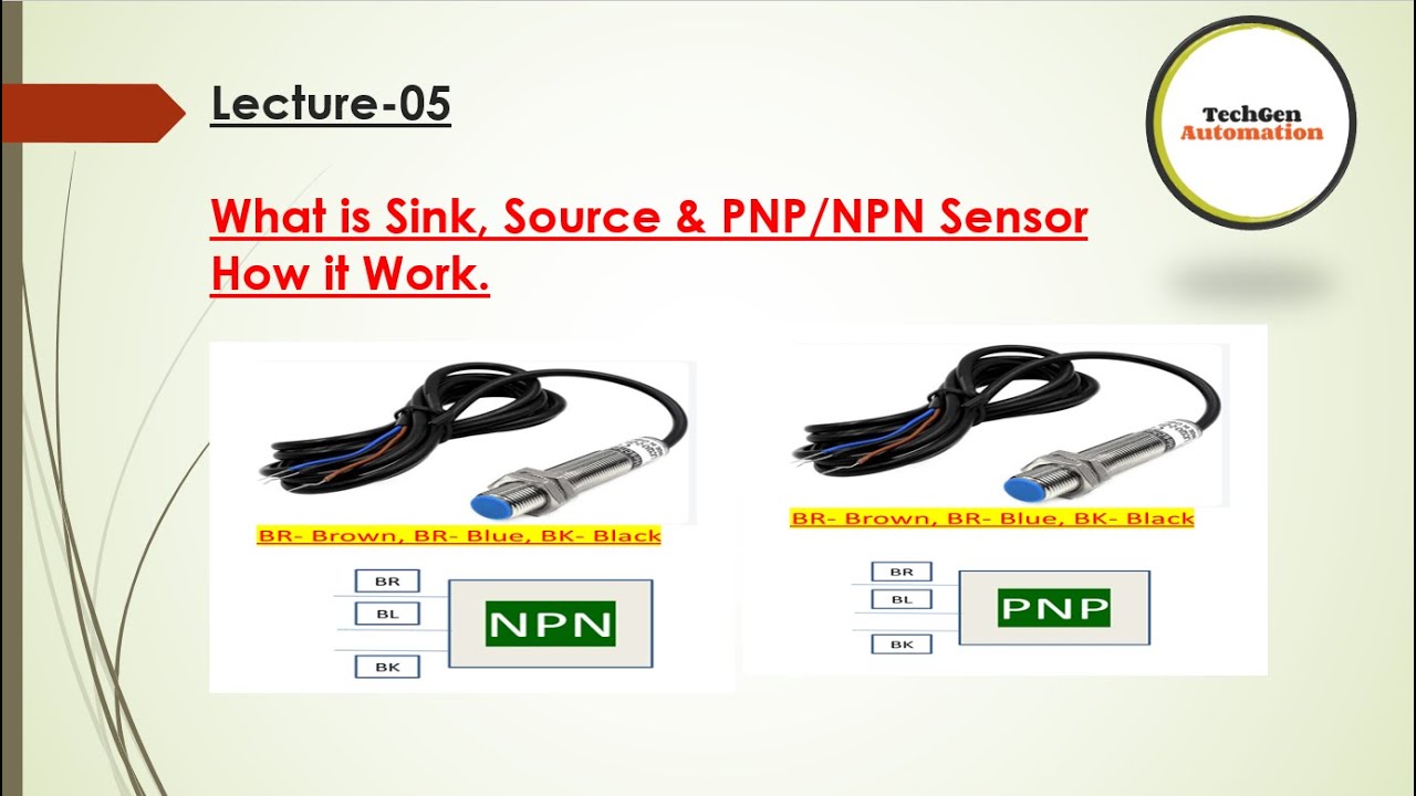 Lecture 05 What is Sink, Source & PNP NPN Sensor How it Work Made with ...