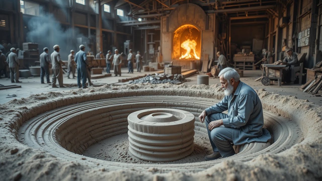Massive Ship Shaft Coupling Manufacturing Process in Local Factory | Amazing Production Technology