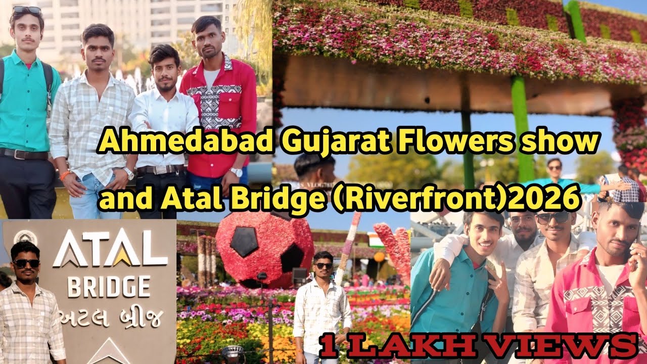Ahmedabad flowers show 2026/ flower Show Sabarmati riverfront park 🏞️ 