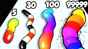 GUMMY WORM GO Gameplay Walkthrough iOS,Android NOOB vs PRO vs HACKER