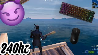 Apex pro mini ASMR🤩 Elite Ranked 💰 Satisfying Keyboard Fortnite 240 FPS Smooth 4K