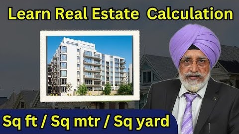 Square feet into Square Yard | Real Estate Calculation | Rajwant Singh Mohali |