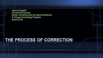 The Process of Correction