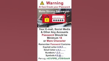 How to Make Strong Password #shorts #shortvideo