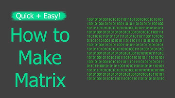 How to make a Matrix in cmd using Notepad