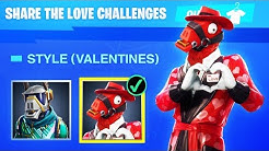 The New Fortnite Valentines Skins Fortnite Share The Love Challenges - the new fortnite valentines skins fortnite share the love challenges duration 10 04