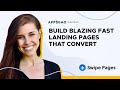 Create professional-quality, instantly loading landing pages w/ no coding required from Swipe Pages