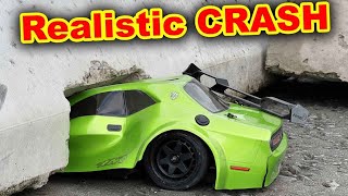 Hellcat Rc Car Realistic Crash