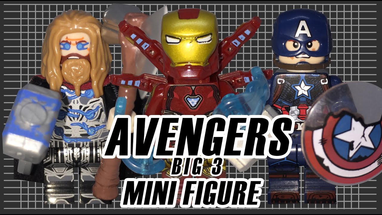 MINI FIGURES: Avengers Endgame Big Three - YouTube