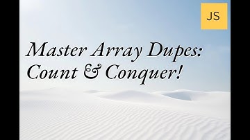 Master Array Dupes: Count & Conquer! #Coding #Arrays #Programming