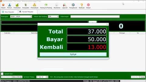 Demo Kasir + Barcode Scanner