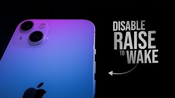 How to Disable Raise to Wake on iPhone (tutorial)