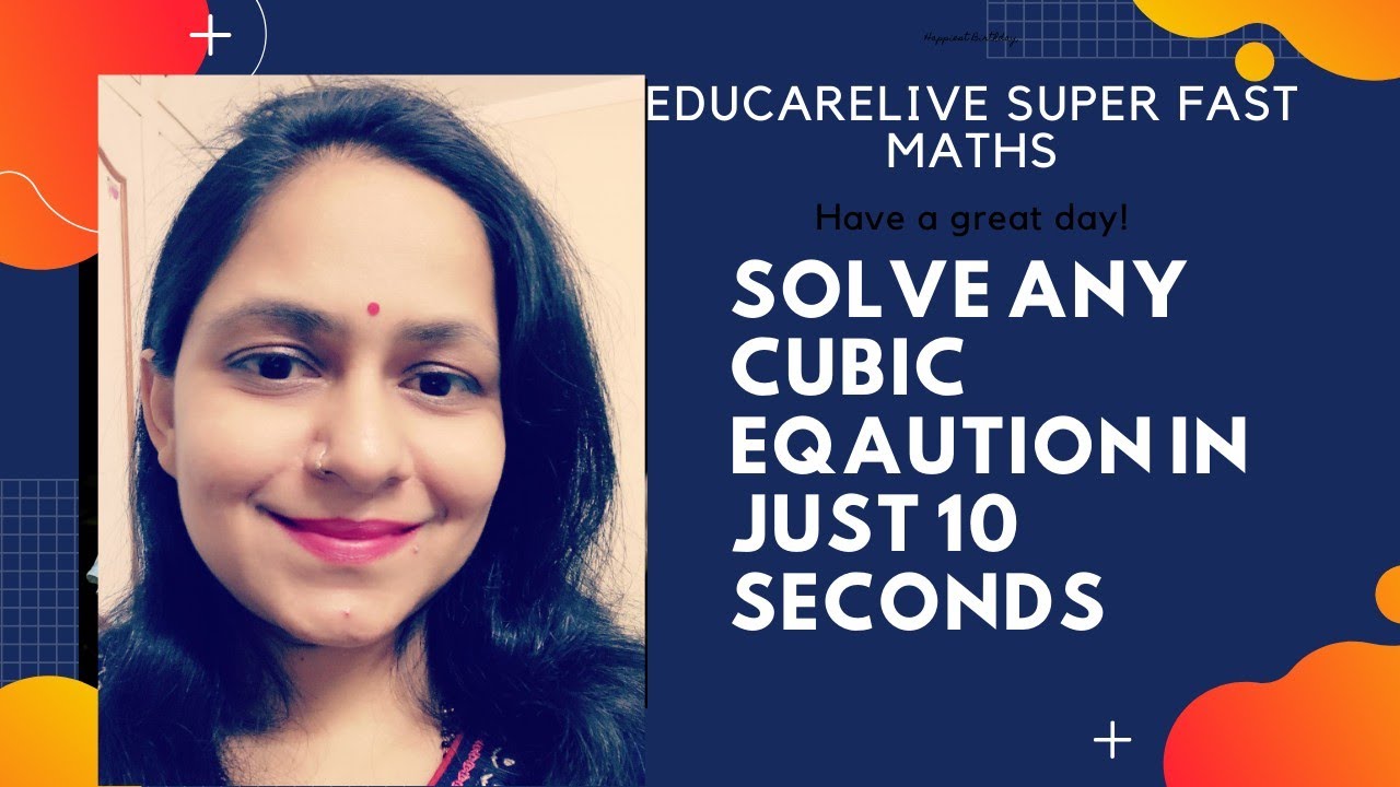 Solve Cubic Equation In Just 10 Seconds Cubic Equation By Factoring