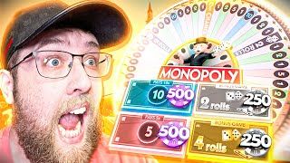 BIG BETS ON MONOPOLY LIVE GAME SHOW! (PROFIT?!)