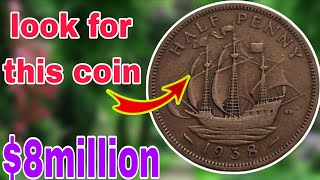 Rare 1938 UK Half Penny Coin Value | King George VI Old Coin Worth Millions?