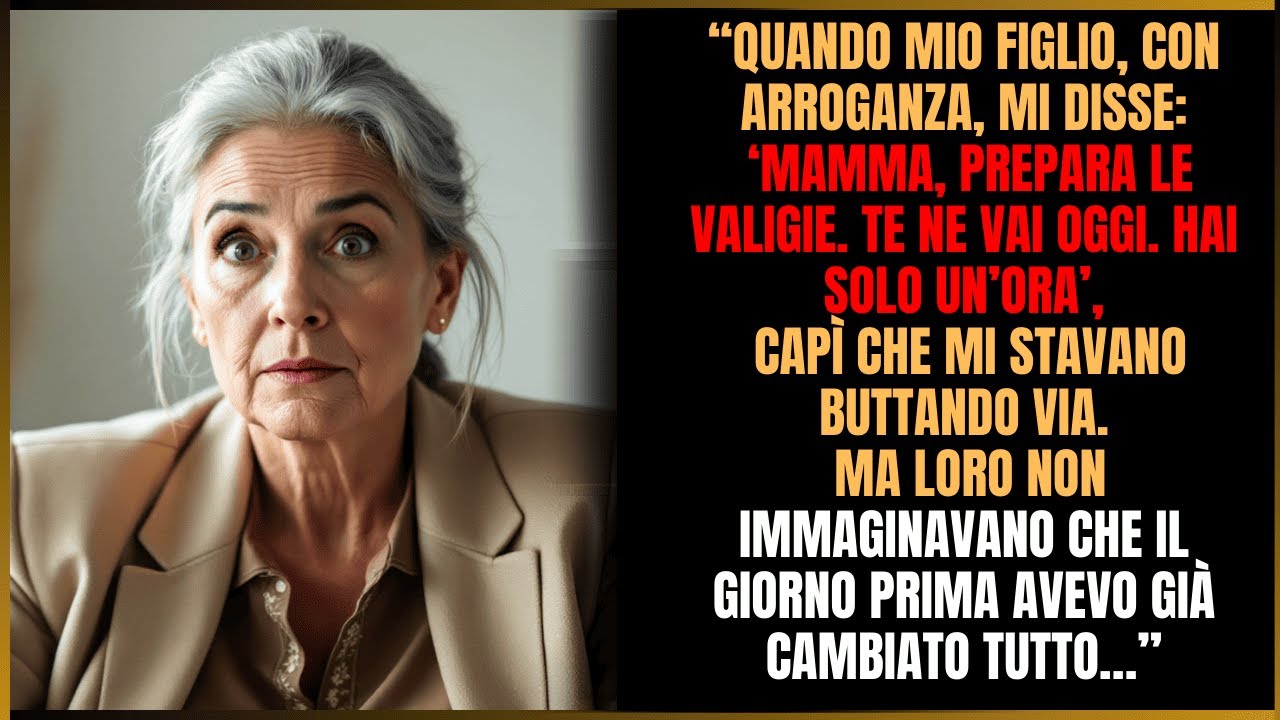Mio figlio mi guardò dritto negli occhi e disse: «Prepara le valigie, ti restano sessanta minuti per uscire da questa casa.» Mia nuora rovesciò il cesto del bucato ai miei piedi, sorridendo. Quel...