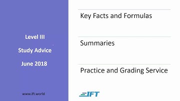 Level III CFA: Study Advice - June 2018