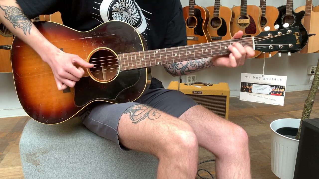 1957 Gibson LG-1 sunburst - YouTube