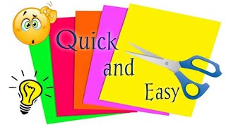 Quick and easy paper wall hanging craft  |  Easy home decoration  |  DIY Craft