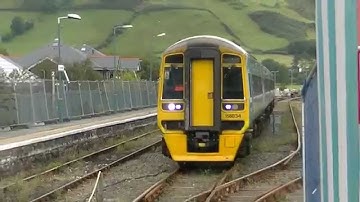 ATW Class 158s at Machynlleth 05/09/15