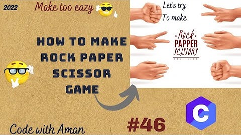 rock, paper, scissor game in C?? || game in c??