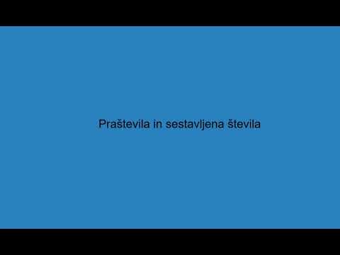 Deljivost naravnega števila - praštevila in sestavljena števila 3. del