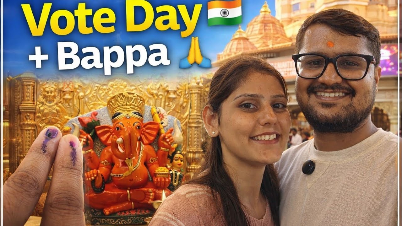 Aaj Vote Diya Phir Siddhivinayak Darshan | Couple Vlog | Mr & Mrs Shukla Vlogs