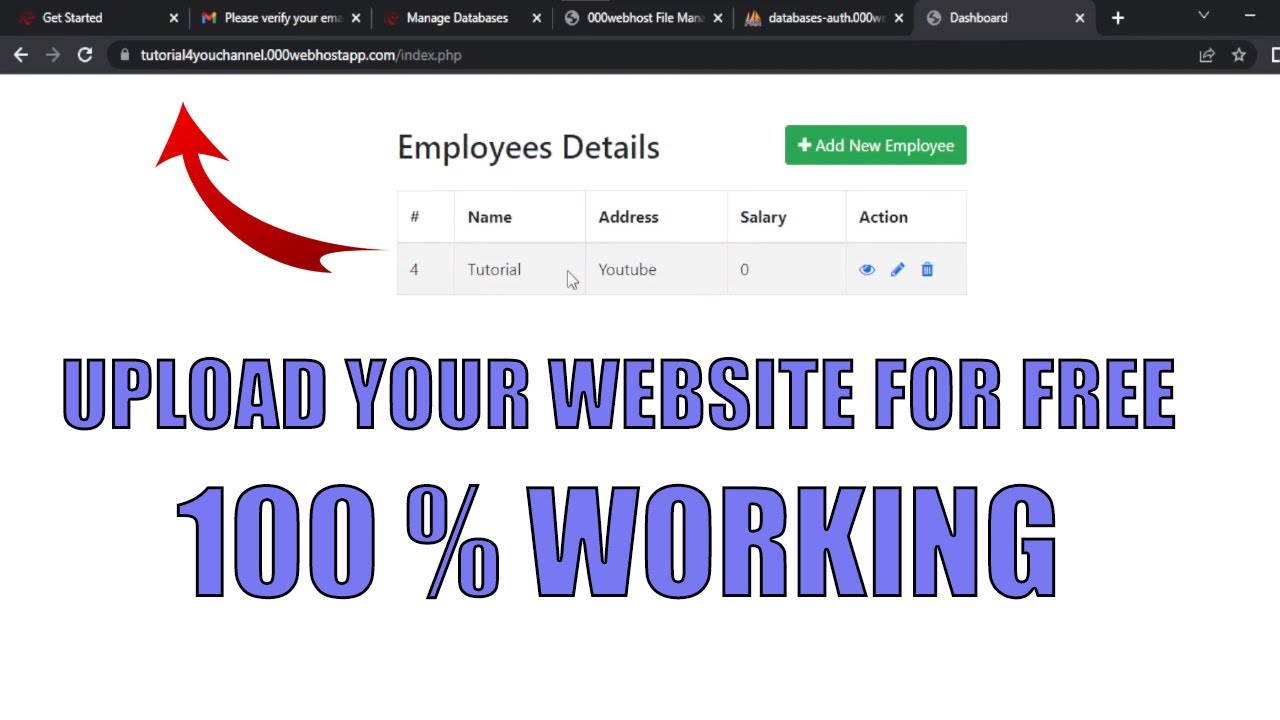 How to Upload Website with Database Online for FREE | Php and  MySql | Latest 2023