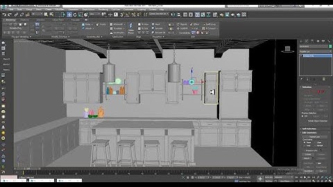 3Dsmax Tutorials, Learn 3D Modeling a Stylish Kitchen from Scratch in 3dsmax ( Part 7)