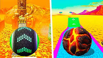 Going Balls vs Rollance Adventure Balls - LAVA WORLDS Challenge