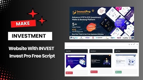 Create Invest Pro Hyip Investment Website With Admin Panel || Invest Pro Free Php Source Code