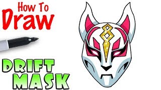 How to Draw Drift's Mask | Fortnite