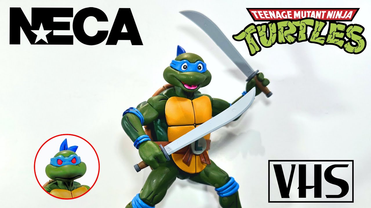 NECA TMNT Target Exclusive Pizza Club VHS Leonardo Review - YouTube