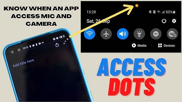 Safe Guard your Privacy with Access Dots l KNOW WHEN AN APP ACCESS MIC AND CAMERA