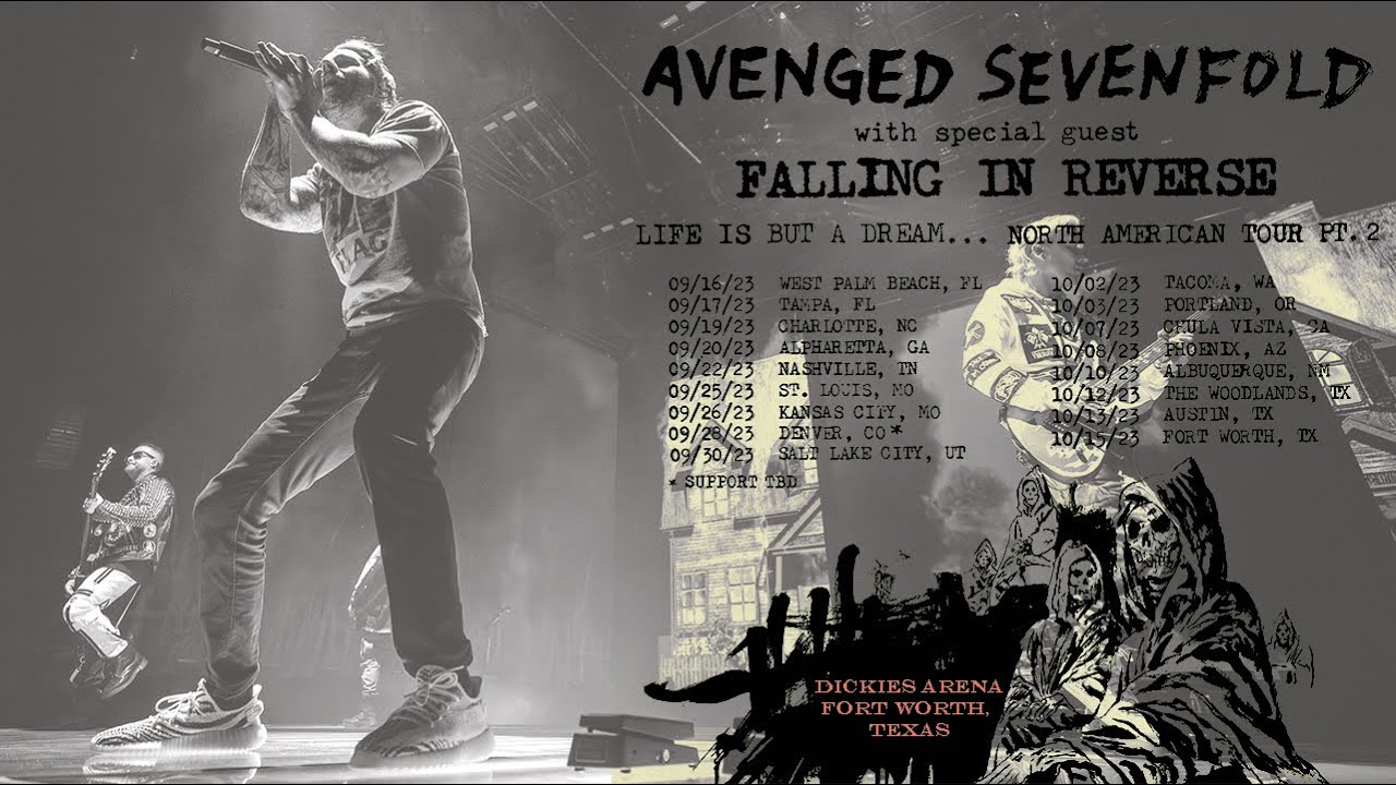 Avenged Sevenfold Add Fall Leg to 'Life Is But a Dream… Tour' - Audio Ink  Radio