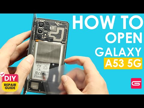 How To Open Samsung Galaxy A53 5g | Back Cover Removal - YouTube