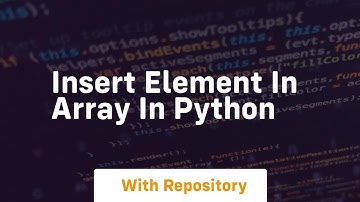 insert element in array in python