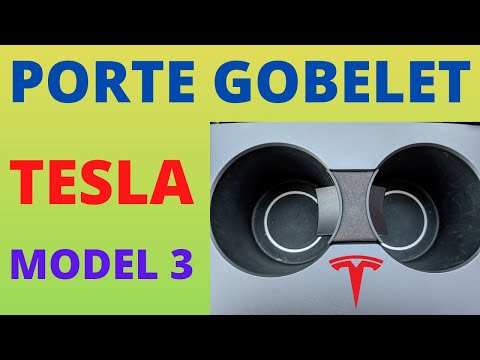 Porte gobelet console centrale : Accessoire pour maintenir les boissons ( Tesla  model 3 ) 