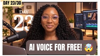 How to Generate an AI Voice for FREE | ElevenLabs Tutorial | Day 23/30