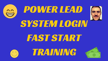 Power Lead System LOGIN and Fast Start Training (2 Min)